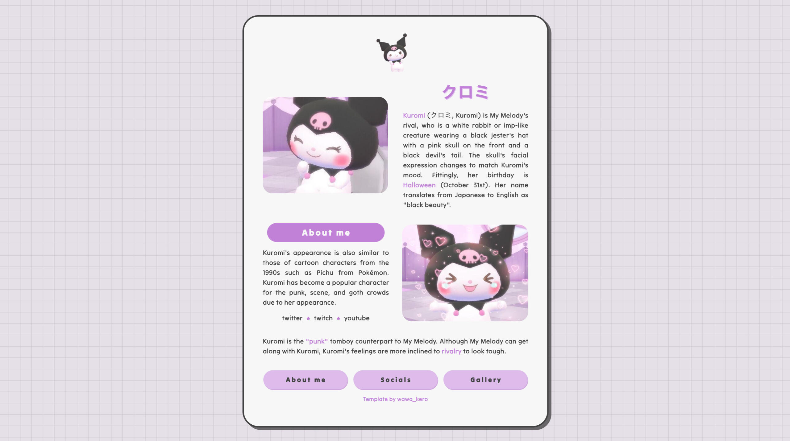 Cute Carrd Templates