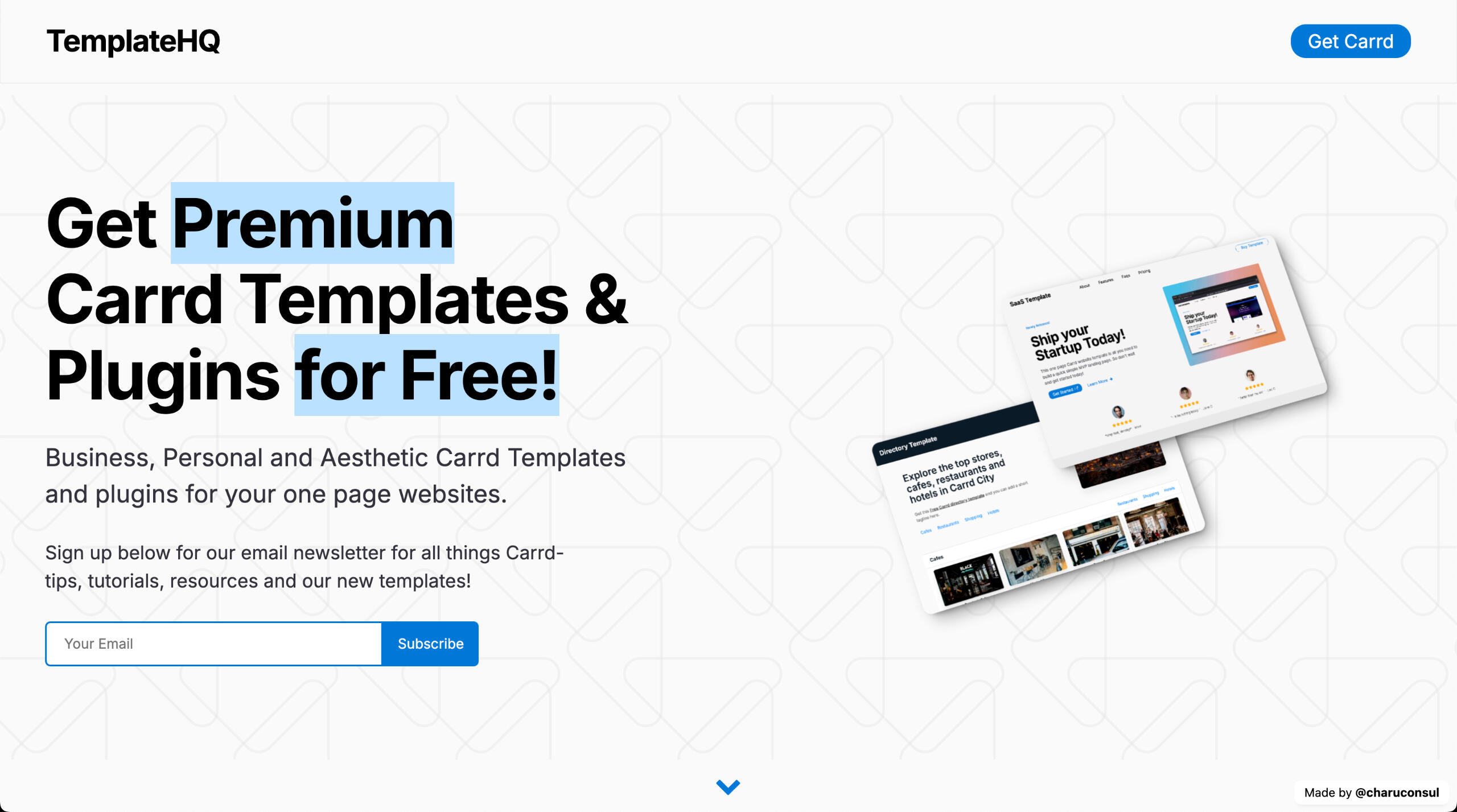 TemplateHQ Cute Carrd Templates